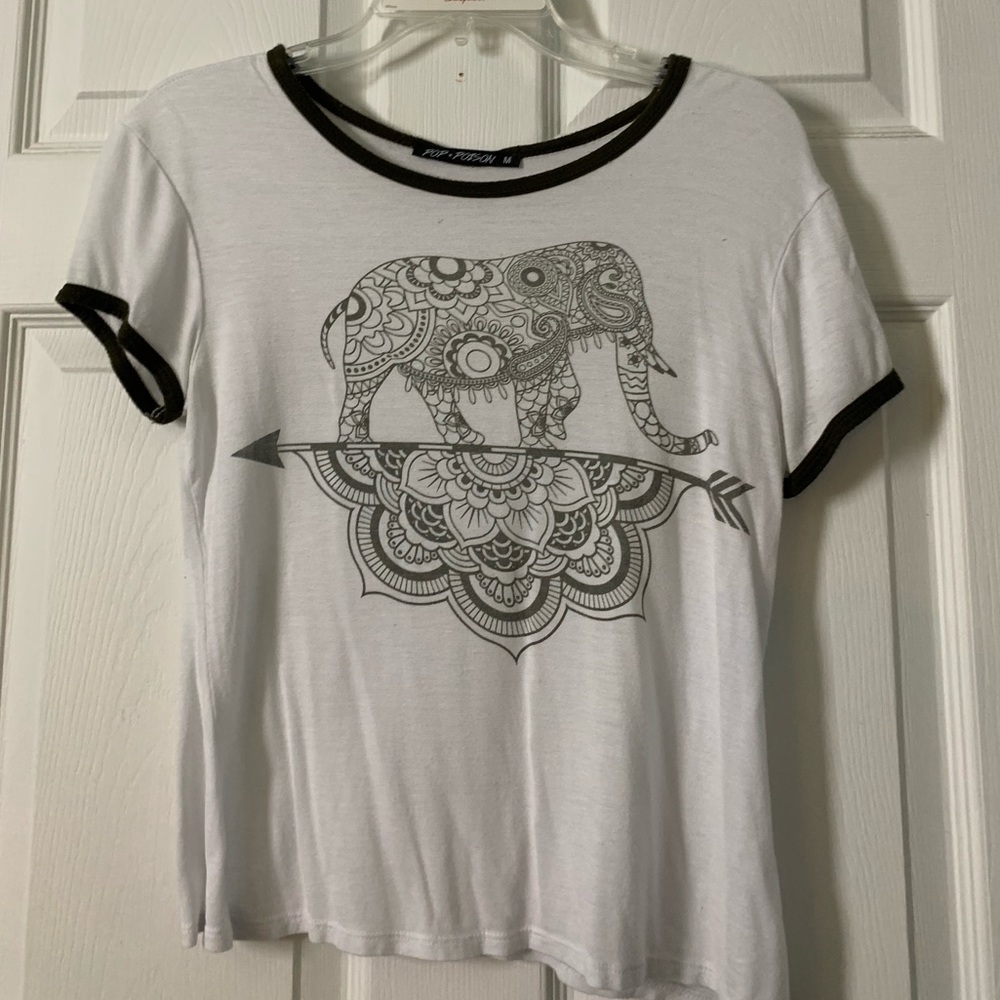 Rue21 elephant stretchy t shirt.